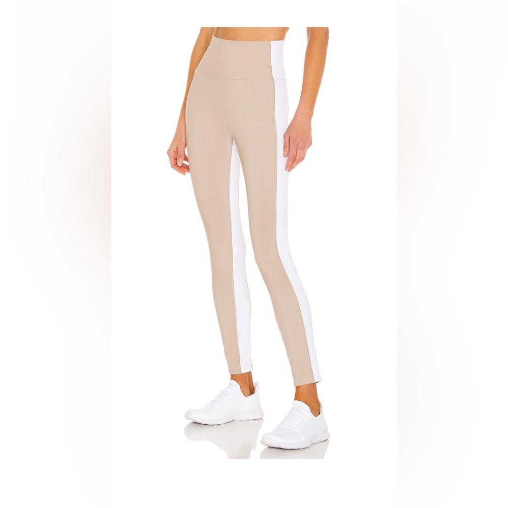 Beach Riot Tan and White Leggings